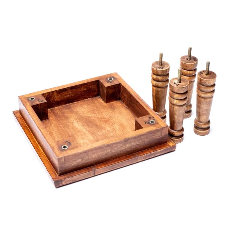 Table d'Appoint Bois Acacia Fleur de Vie