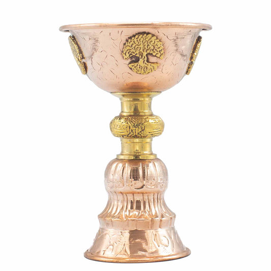 Coupe pour Rituel en Cuivre avec Arbre de Vie 10x15cm